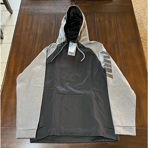 RARE 2015 NWT NIKE DRI-FIT BLK/GRY PERFORMANCE TRAINING HOODIE SZ